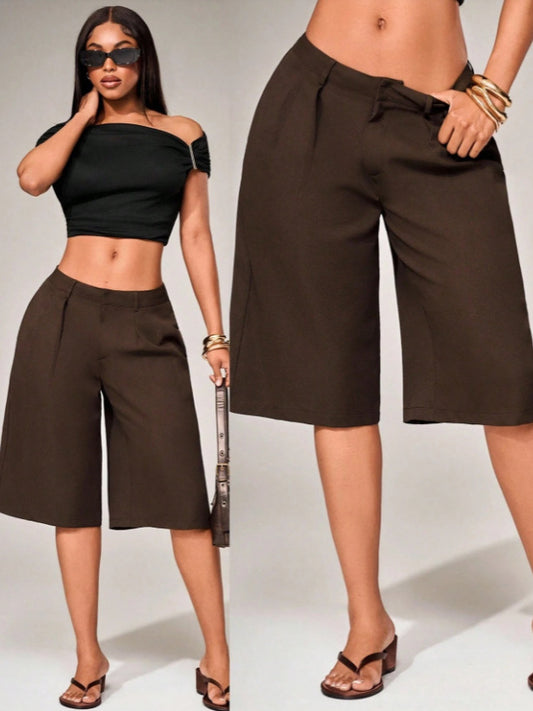 Short Taille Haute Jambes Larges | PRIVERA