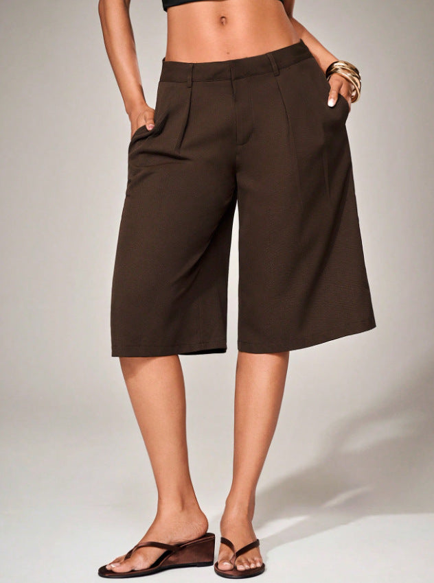 Short Taille Haute Jambes Larges | PRIVERA
