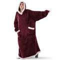 Hooded Fleece Blanket Robe Oversized | PRIVERA