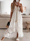 Robe Maxi en Dentelle Bretelles Ajustables | PRIVERA
