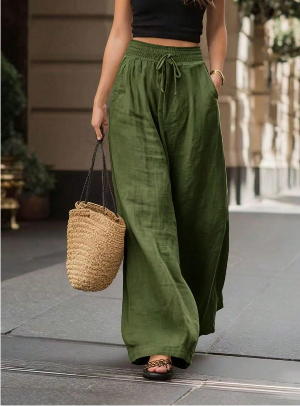 High-Waist Wide-Leg Pants Relaxed Fit | PRIVERA